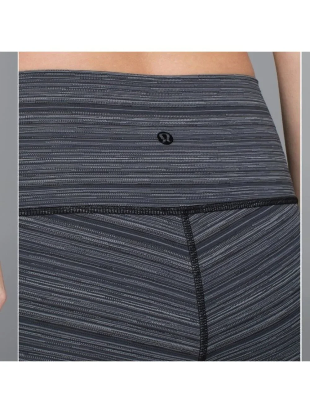 Lululemon High Times Pant *Luxtreme Cyber Stripe Deep Coal Black